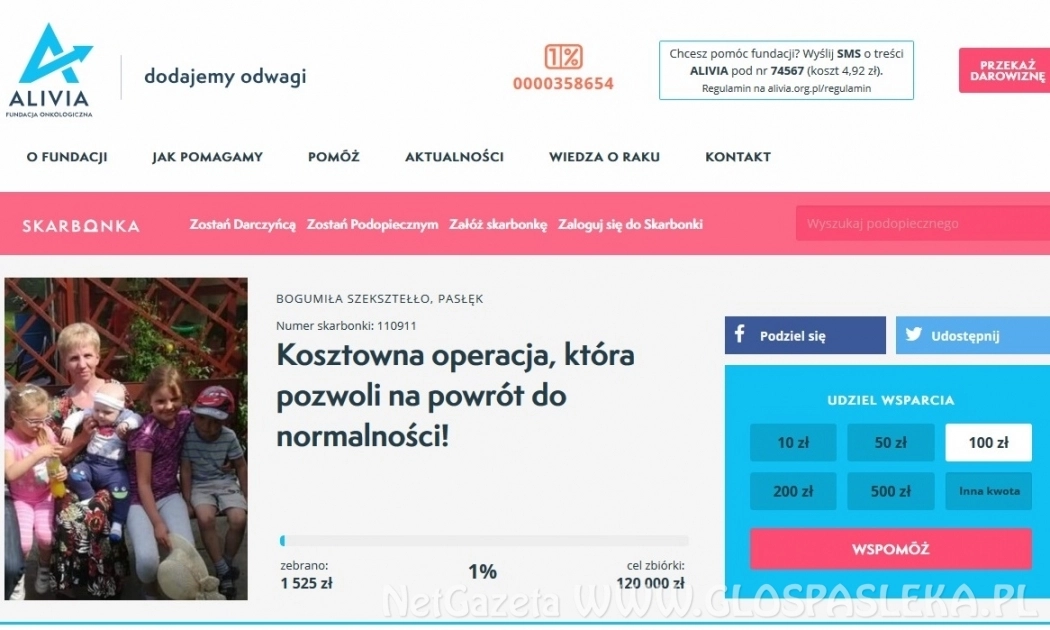 Pasłęczanka potrzebuje naszej pomocy