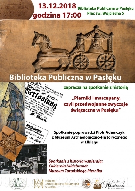 Pierniki i marcepany, czyli przedwojenne zwyczaje świąteczne w Pasłęku 