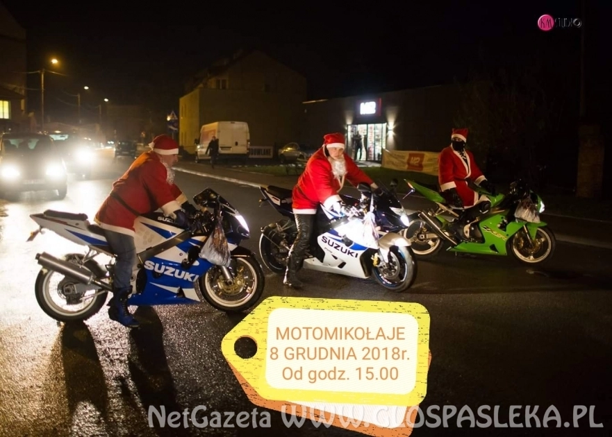 Motocyklowa akcja mikołajkowa