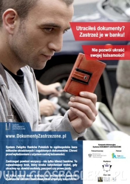 Utraciłeś dokumenty? Zastrzeż je w banku!