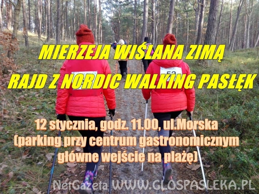 Mierzeja Zimą – Rajd z Nordic Walking Pasłęk
