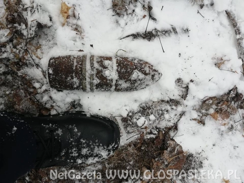 Znaleziono pociski artyleryjskie z czasów II Wojny Światowej