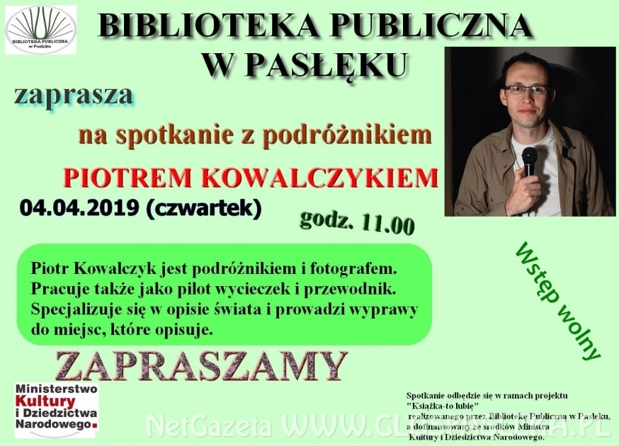 Spotkanie z Piotrem Kowalczykiem 