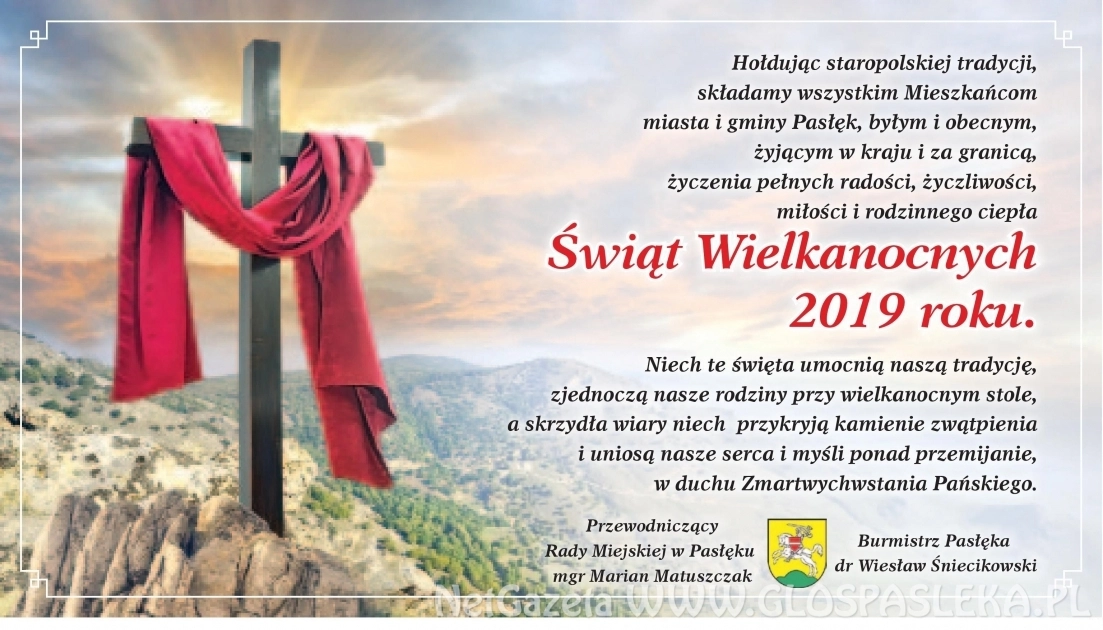 Życzenia Burmistrza i Przewodniczącego Rady Miejskiej