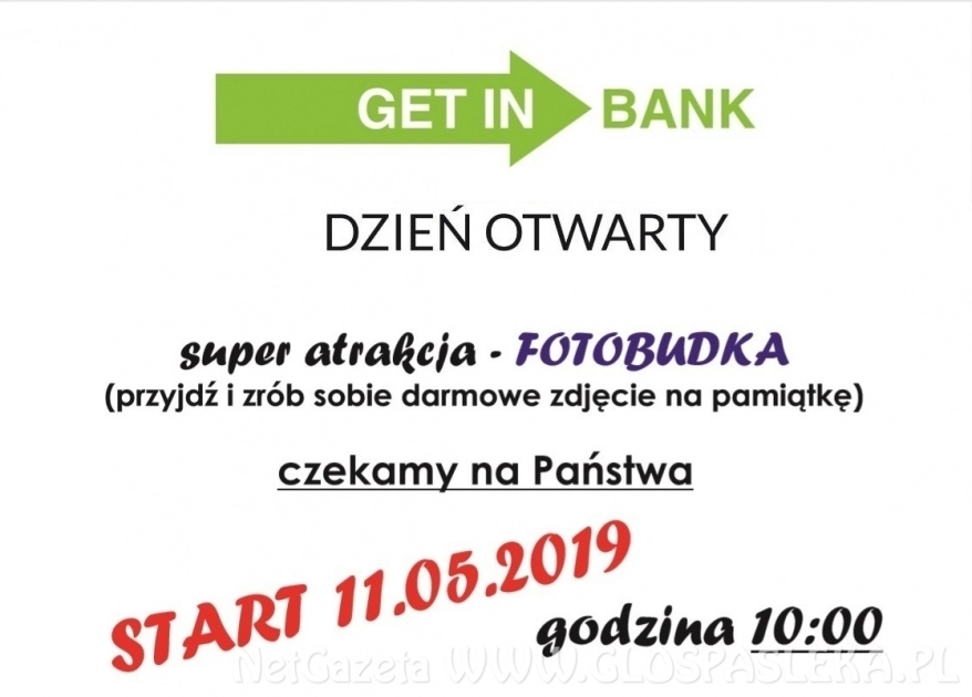 Już w sobotę - DZIEŃ OTWARTY W GETIN BANK