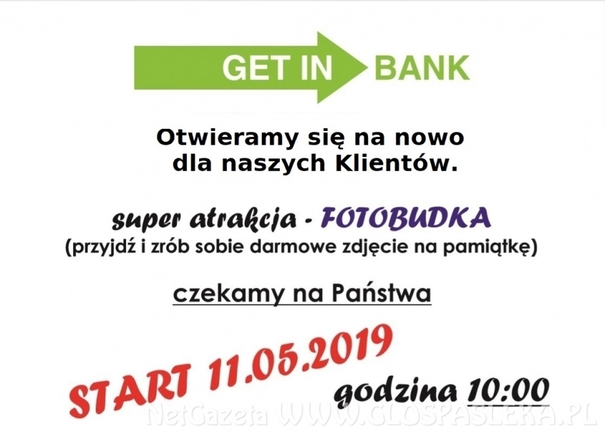 Już w sobotę - NOWA ODSŁONA GETIN BANKU
