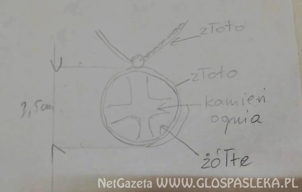 Ogłoszenie - poszukujemy wisiorka