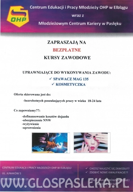 Bezpłatne kursy zawodowe