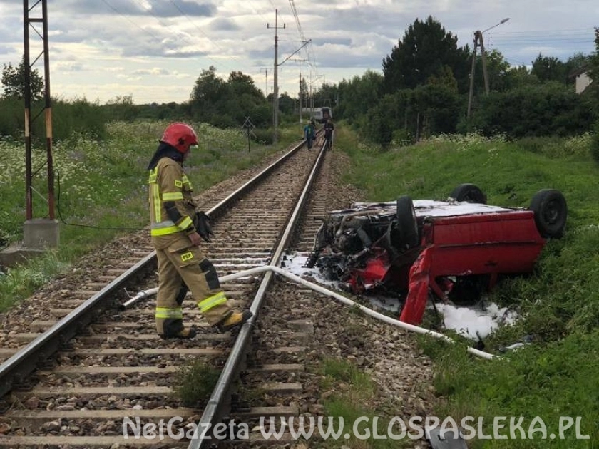 Zderzenie na przejeździe kolejowym