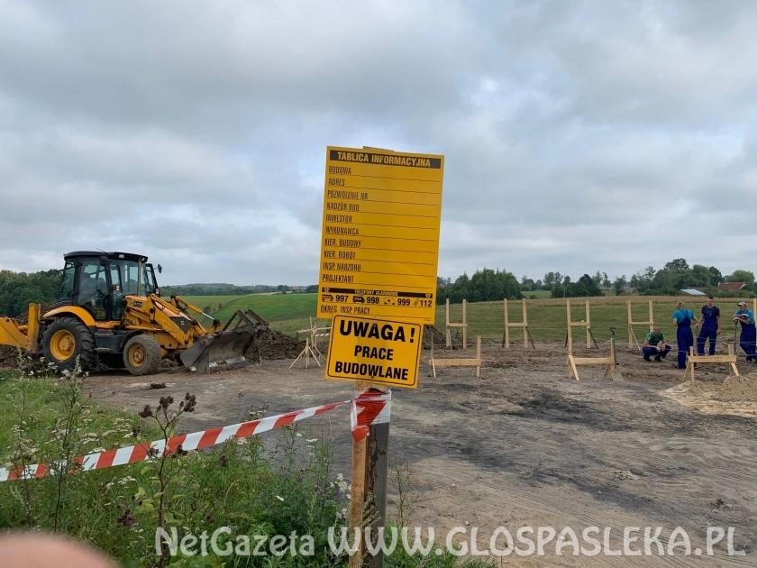 Pierwsze prace przy budowie świetlicy w Sałkowicach