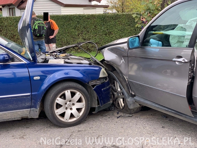 Kolizja passata i bmw