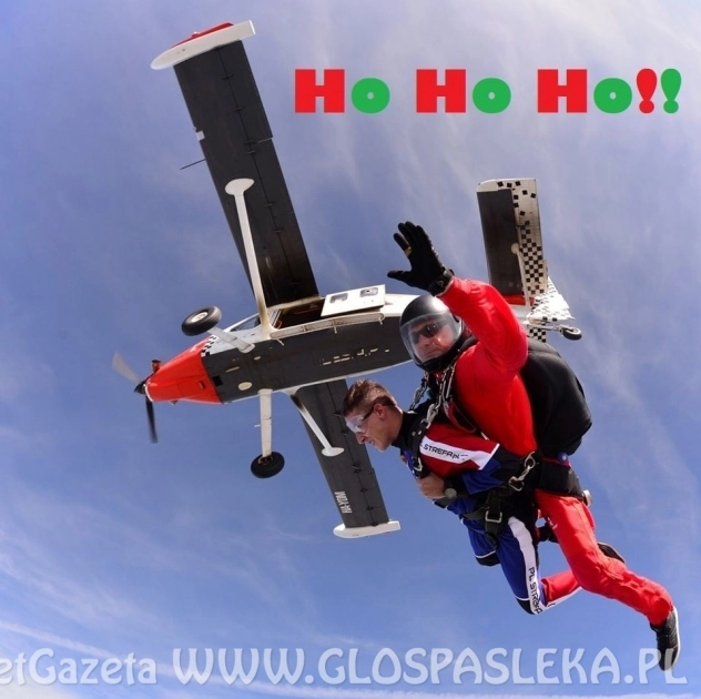 Święty Mikołaj na elbląskim lotnisku