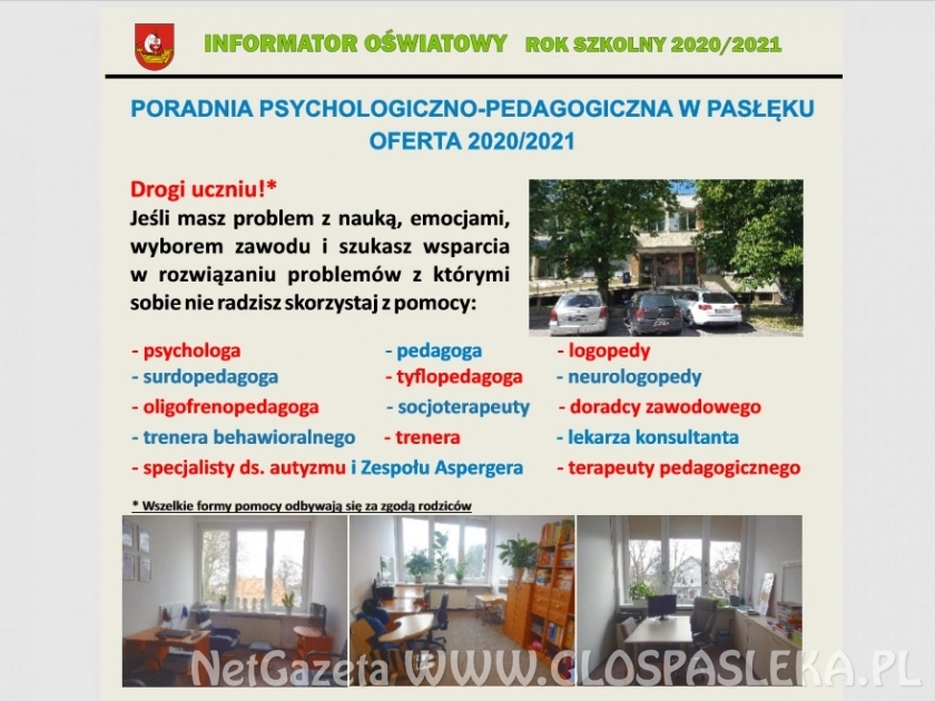 POMOC SPECJALISTÓW W PROCESIE KSZTAŁCENIA NA ODLEGŁOŚĆ