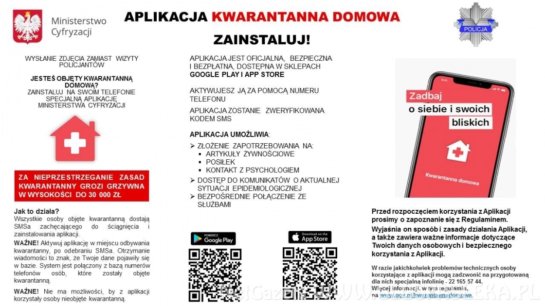 Jesteś objęty kwarantanną? Skorzystaj z bezpłatnej aplikacji „Kwarantanna domowa”