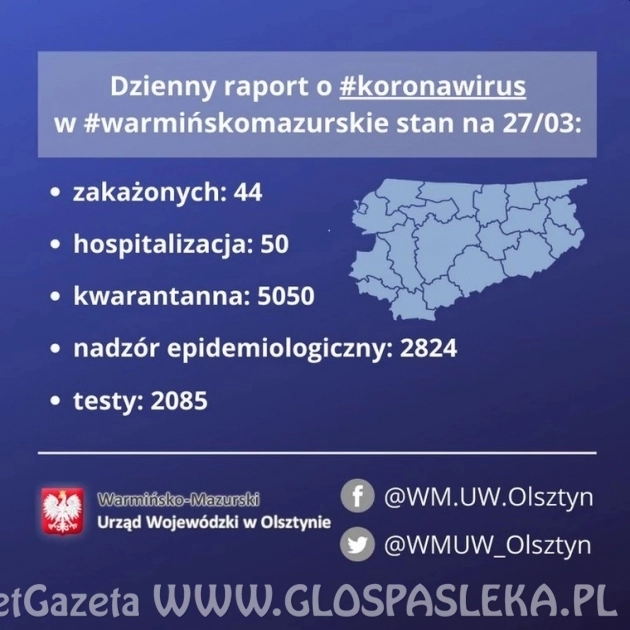 44 przypadki koronawirusa