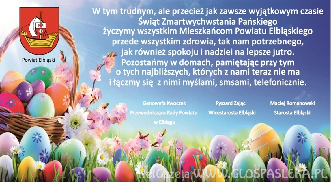 Życzenia Starosty Elbląskiego