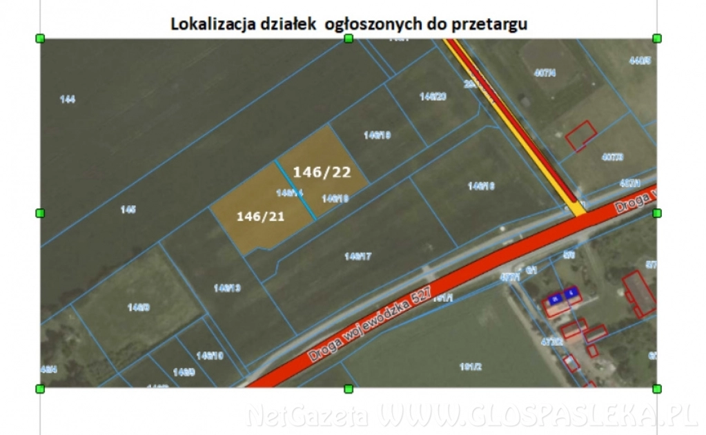 Przetarg na kolejne działki w Jelonkach Gmina Rychliki