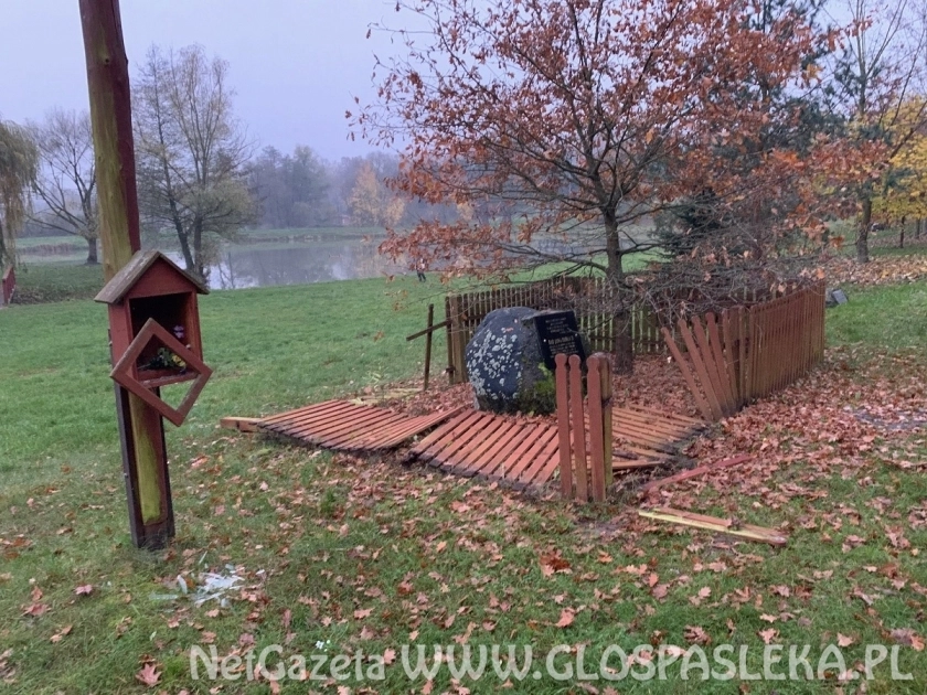 Zdewastowano miejsce wokół Dębu Papieskiego