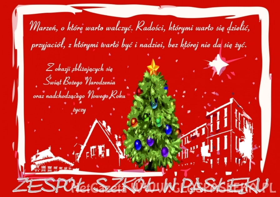 Życzenia Zespołu Szkół