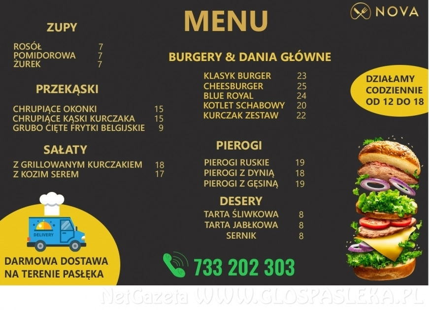 Restauracja Nova zaprasza