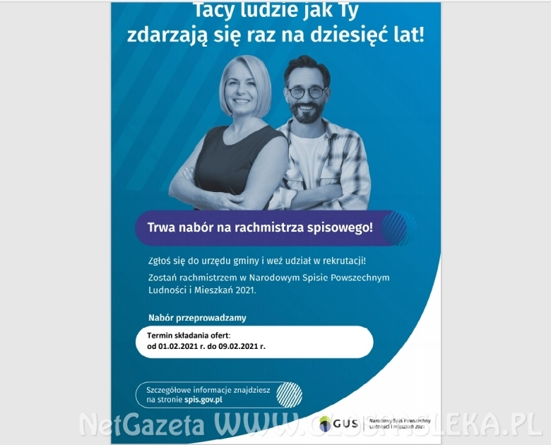 Nabór kandydatów na rachmistrzów spisowych