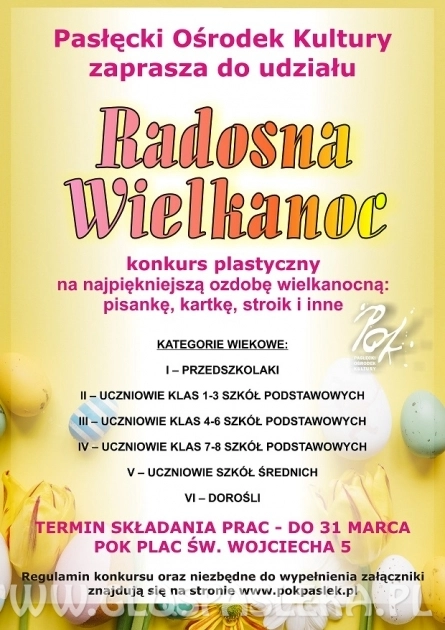 RADOSNA WIELKANOC – KONKURS PLASTYCZNY