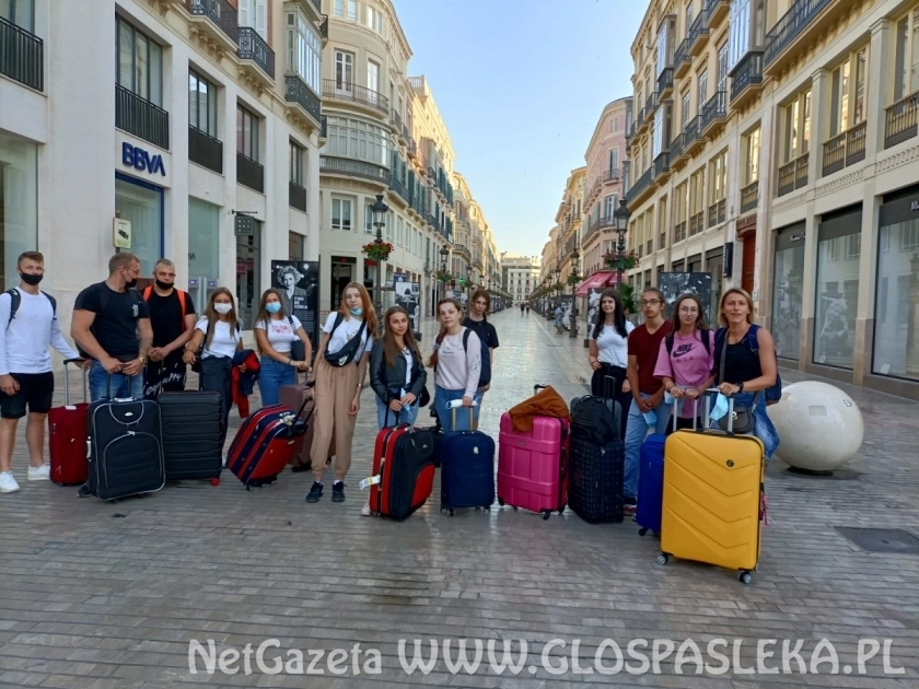 Powrót uczniów ZSEiT z dwutygodniowych staży w Maladze