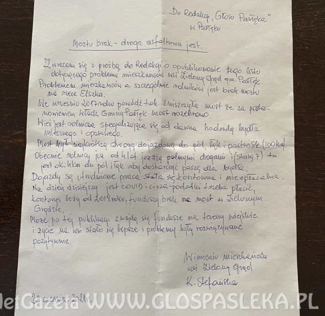 List z Zielonego Grądu