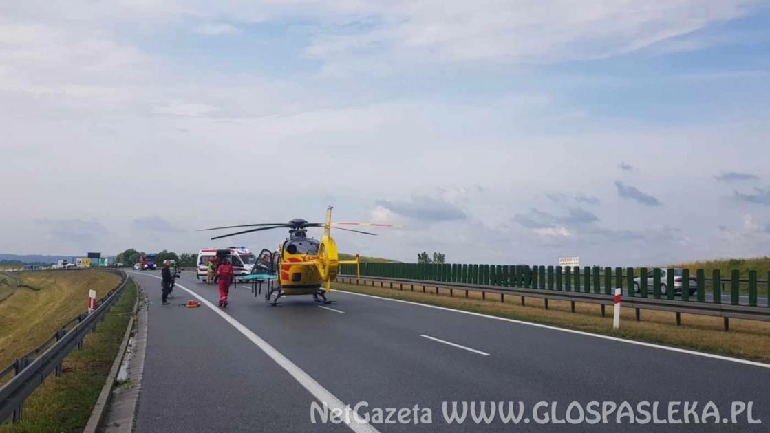 Dachowanie na S 7 - zobacz zdjęcia