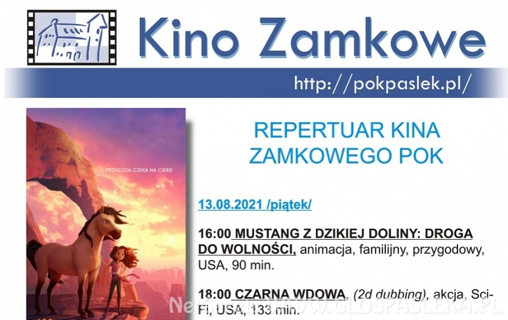 Repertuar Kina Zamkowego na sierpień