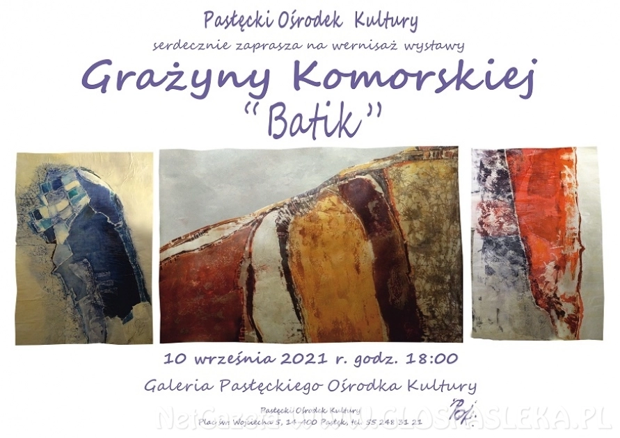 Wernisaż wystawy Grażyny Komorskiej pn. 