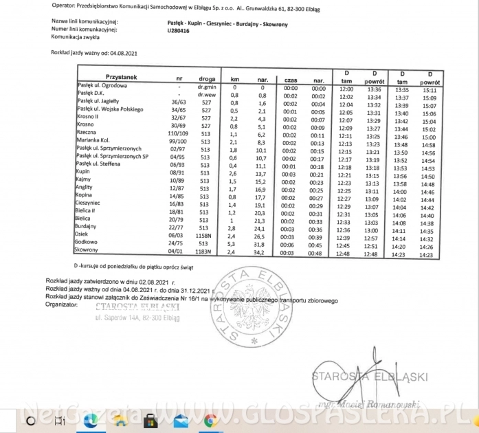 Zmiany rozkładów jazdy