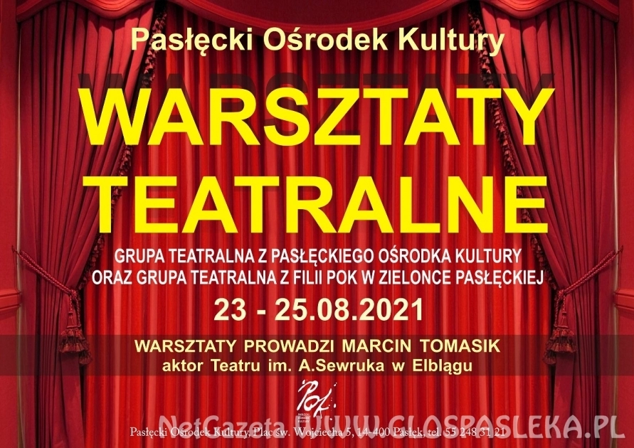 Zaproszenie na warsztaty teatralne