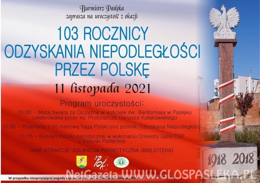 103 rocznica odzyskania niepodległości