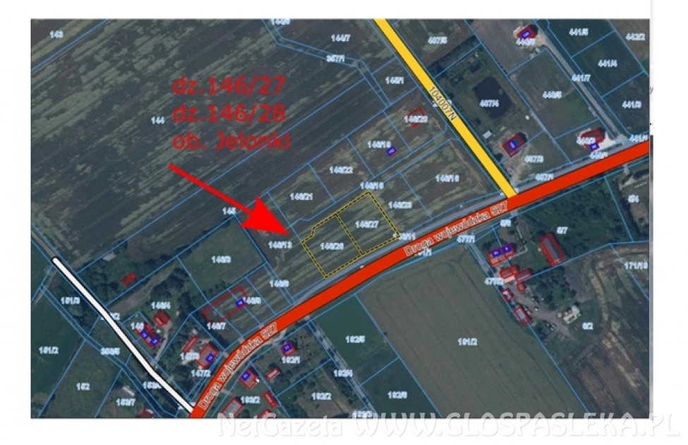 Przetarg na sprzedaż działek w Jelonkach Gmina Rychliki