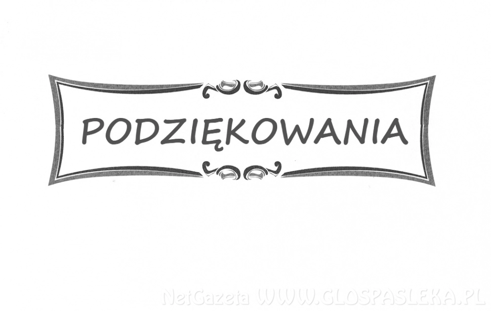 Podziękowania