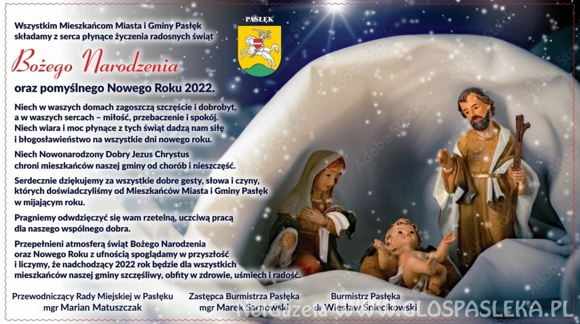 Życzenia Burmistrza i Przewodniczącego