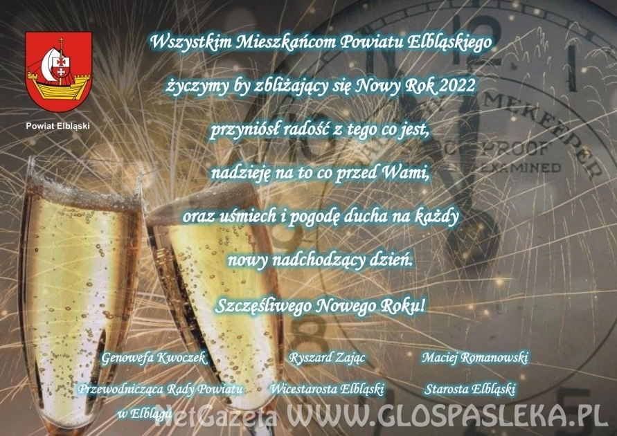 Noworoczne życzenia starosty...