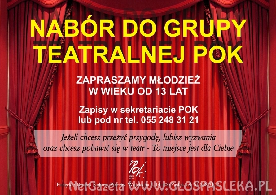 Nabór do grupy teatralnej POK