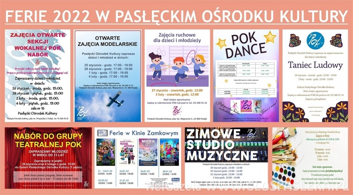 Ferie z Pasłęckim Ośrodkiem Kultury