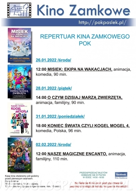 Kino Zamkowe zaprasza