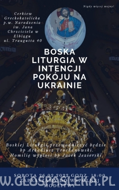 Liturgia w intencji pokoju na Ukrainie