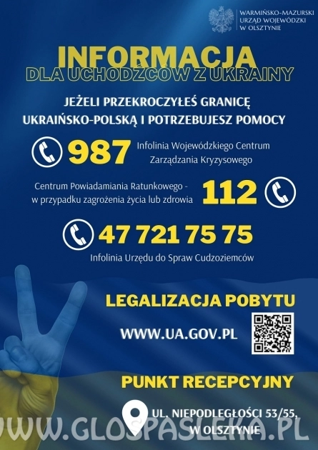Informacja w sprawie pobytu w Polsce osób uciekających z Ukrainy