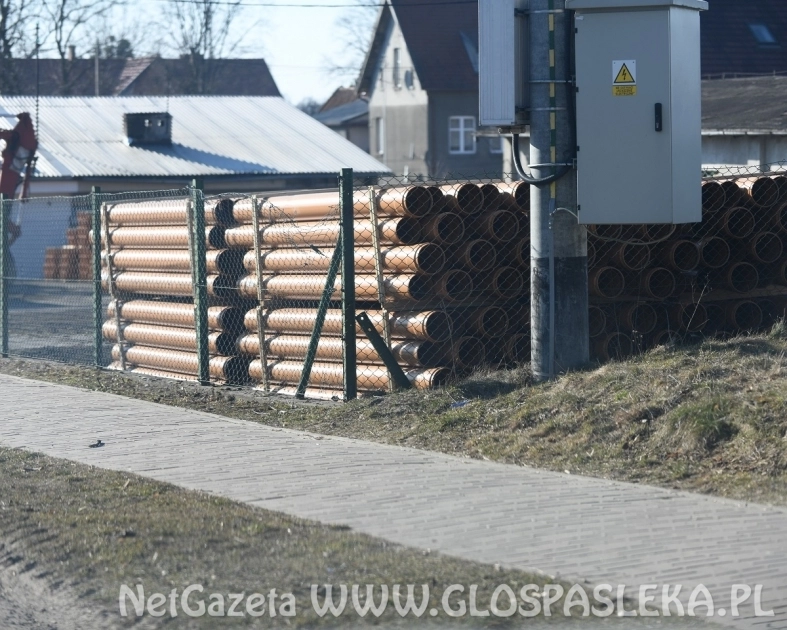 Przygotowania do budowy kanalizacji