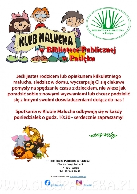 Klub Malucha w Bibliotece