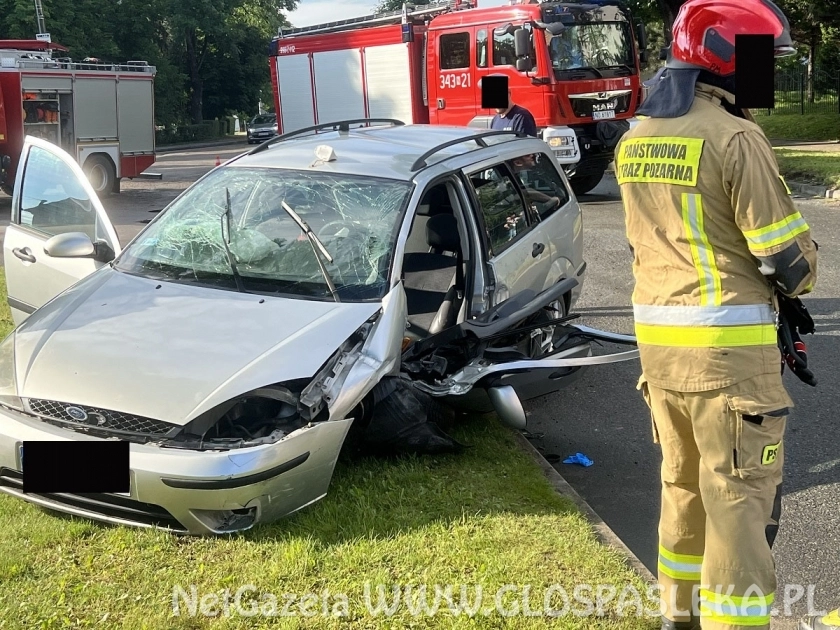 Ford uderzył w drzewo