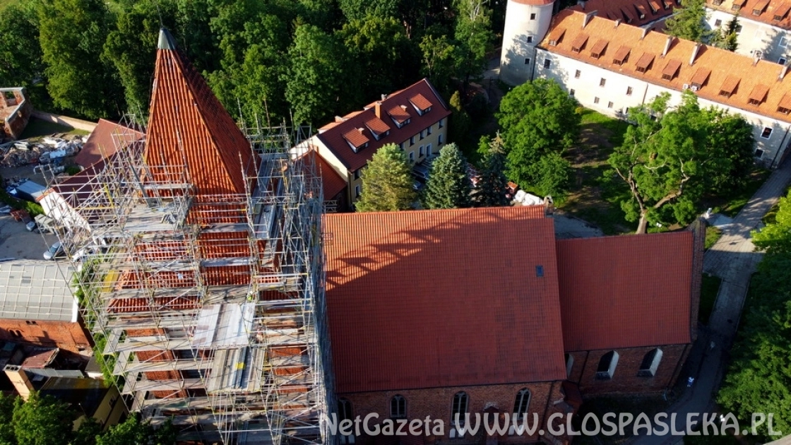 Remont wieży z lotu ptaka