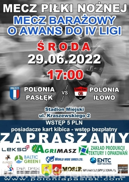 Zaproszenie na mecz barażowy