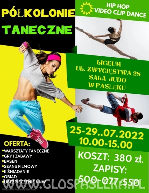 Zaproszenie na półkolonie taneczne