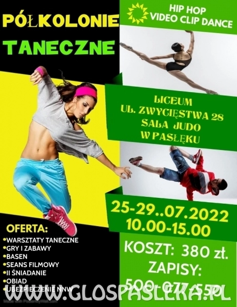 Zaproszenie na półkolonie taneczne